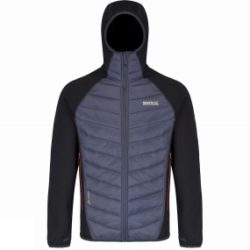 Regatta Mens Andreson II Hybrd Jacket Black / Seal Grey